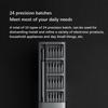 Fine Repair Screwdriver Set, Aluminum Alloy Shell, 24 Bit Head Repair Tools, Screwdrivers, Mobile Phone Repair Screwdrivers