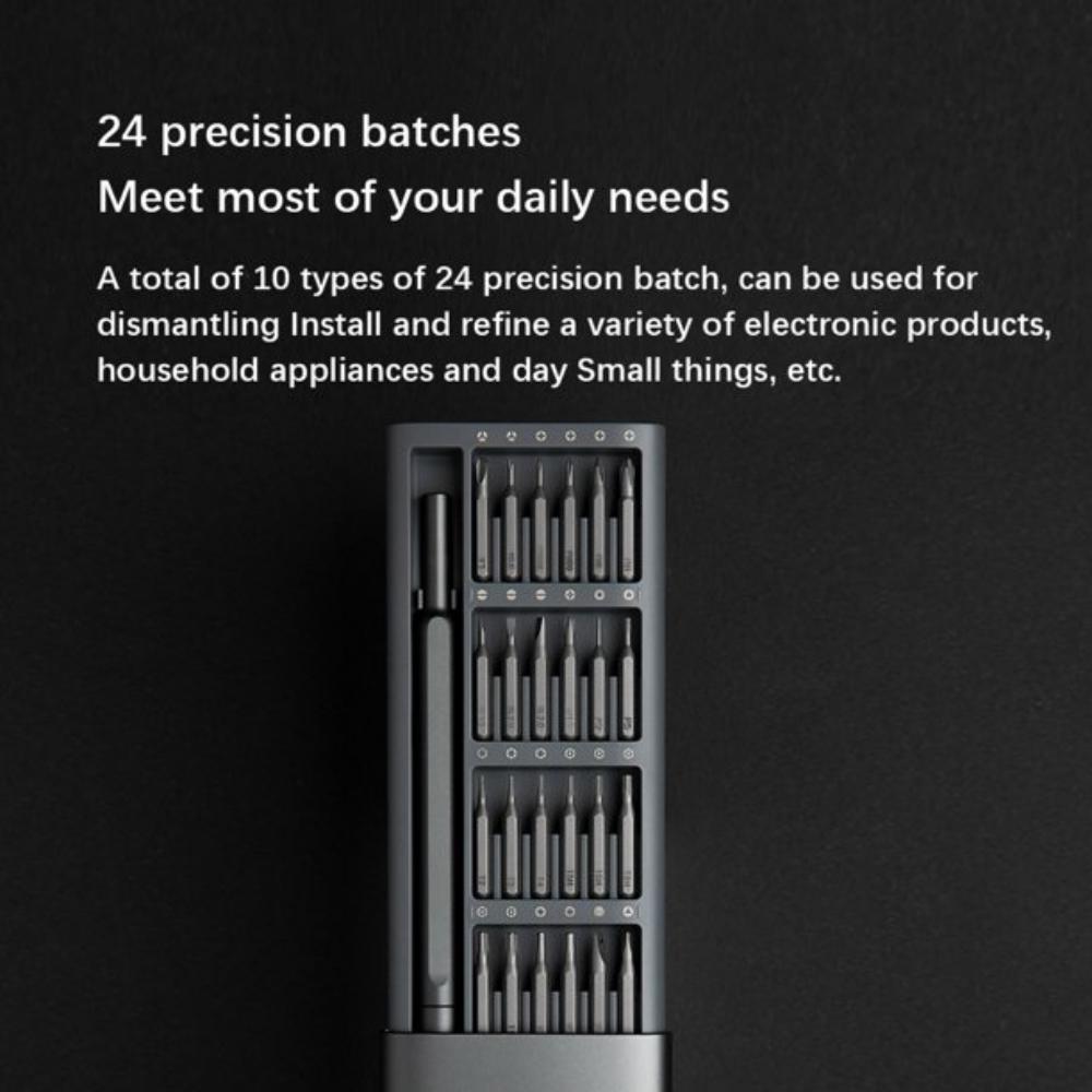Fine Repair Screwdriver Set, Aluminum Alloy Shell, 24 Bit Head Repair Tools, Screwdrivers, Mobile Phone Repair Screwdrivers