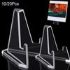 20/5pcs Clear Acrylic Coin Display Stand Holders Small Easel Rack Commemorative Challenge Coin Capsule Holder Support