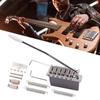 Electric Guitar Bridge Tremolo System Set with Whammy Bar for 6 String  Guitar Tailpiece Replacement Chrome