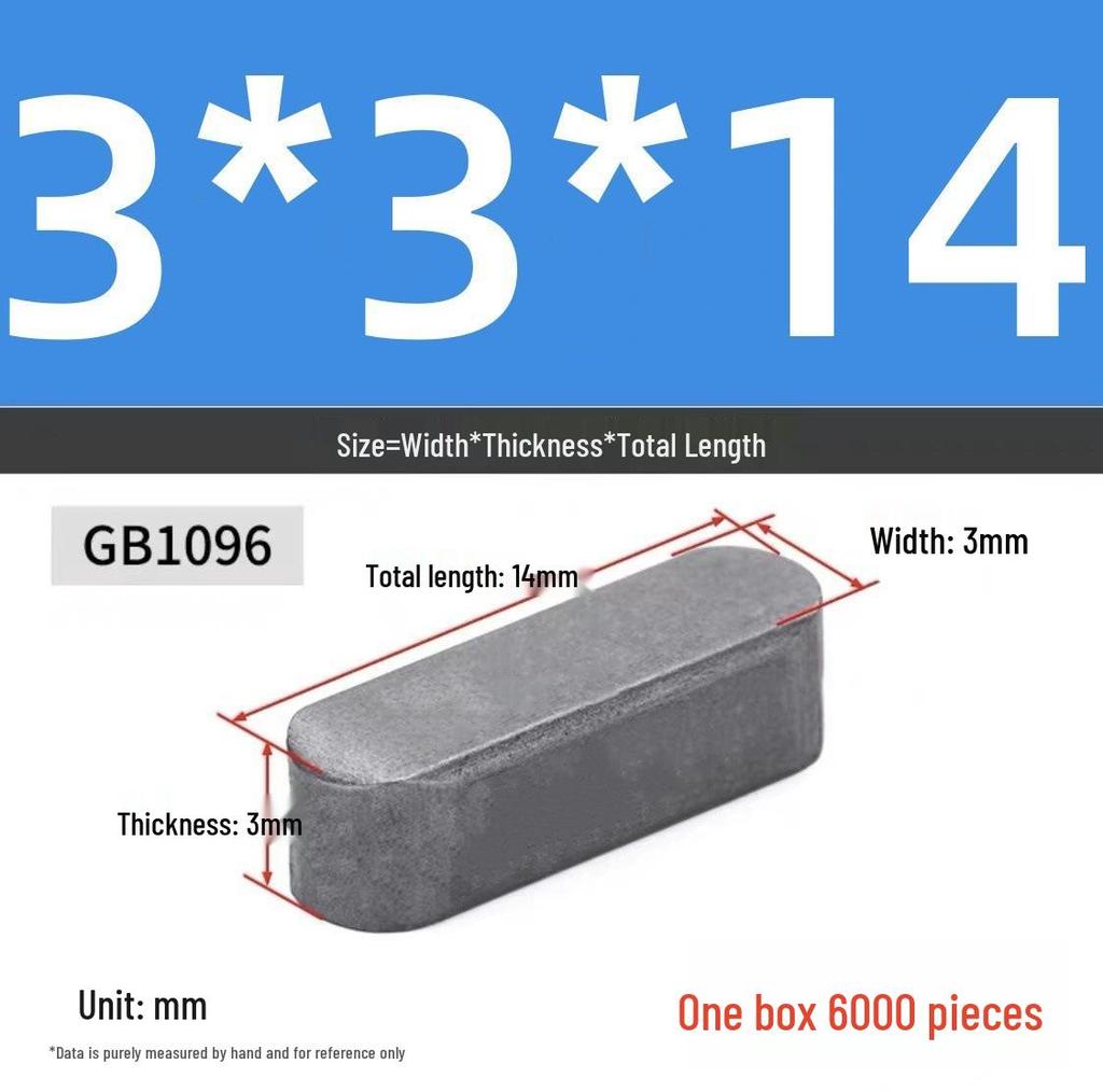 A3 Material Double Round Head Key Pin, Plain Key, Type A, Complete M3/M4/M5 Specifications