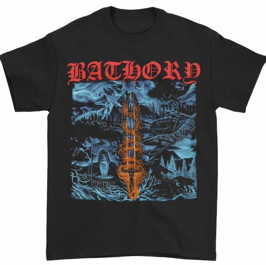 Vtg Bathory Band Gift For Fans Heavy Cotton Black Unisex All Size T Shirt Unisex T-Shirt M