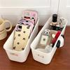 5pcs Multifunctional Plastic Storage Box Makeup Organization Tools Perfume Organizer Household Cosmetics Rectangular Basket