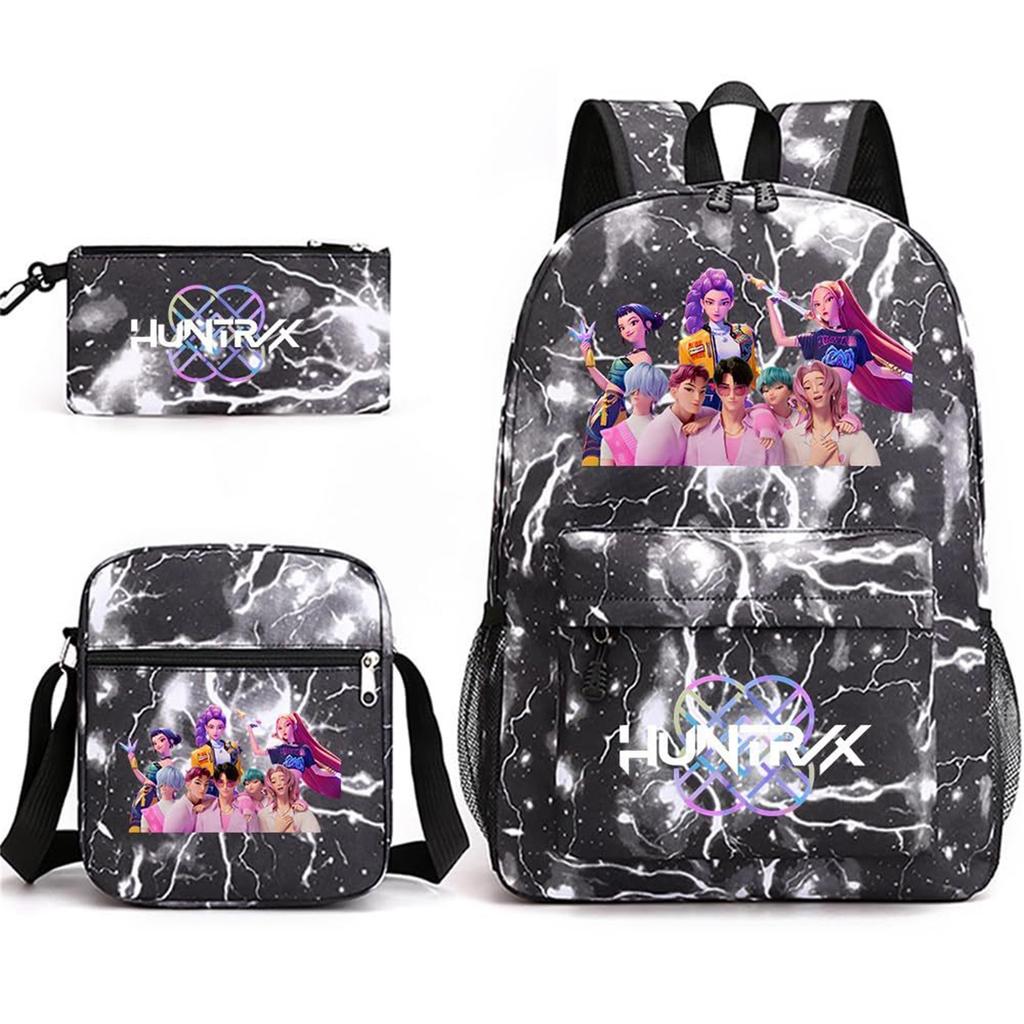 Dívčí batoh vysokoškolský styl velká kapacita lehký cestovní batoh taška třídílná sada