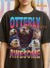 Otterly Awesome Shirt, 90s Vintage Retro Bootleg Otterly Awesome T-Shirt, Cute Otter Pun Tee, Animal Lover Graphic Shirt