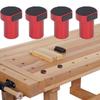 4pcs Red Woodworking Hole Accessories Aluminum Alloy Workbench Dog Bench Dogs  Woodworking