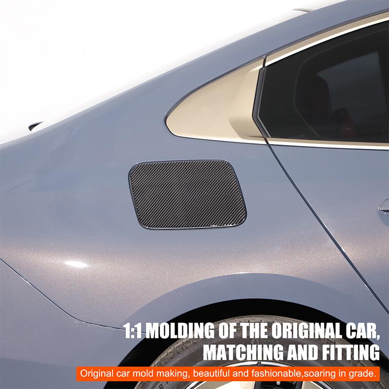 Soft Carbon Fiber Car Fuel Tank Cover Panel Decorative stickers Suitable for BMW 5 Series i5 G60 525li 530li +