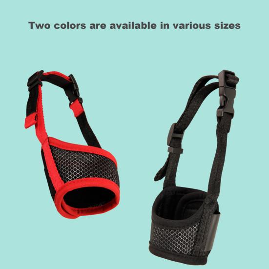 Dog Muzzle Adjustable Anti Bark Cotton Breathable Pet Mouth Muzzle for Puppy