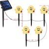 Solar-Powered Halloween Pumpkin Skeleton Ground Lights - Waterproof Outdoor Garden Decor