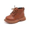 Autumn New Style Children's Fashion British Short Boots / Boys' Side-Zipper Trendy Martin Boots / Girls' Soft-Sole Casual Boots (Solid Color)