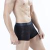 Pánské spodní prádlo ledově hedvábné prodyšné duté ultratenké sexy pánské boxerky