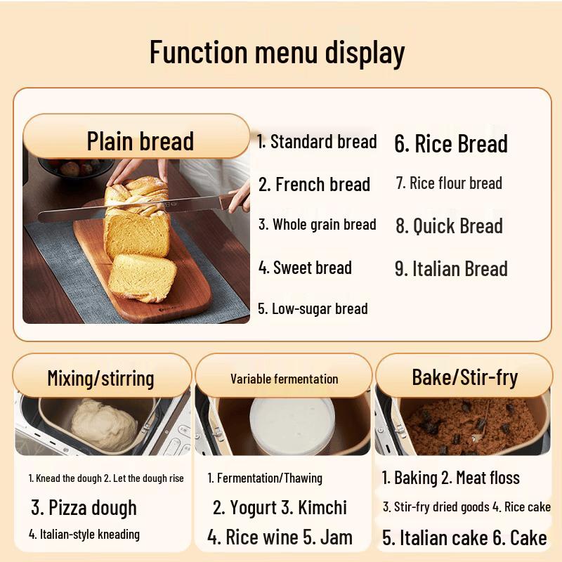 Donlim DL-TM018 Automatic Bread & Ice Cream Maker CN plug (adapter included)