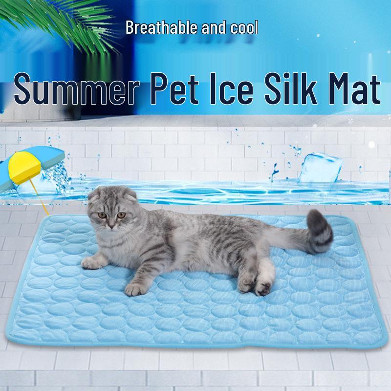 Atmungsaktive Kühlmatte aus Eis-Seide für Katzen und Hunde