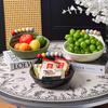 BEPAN 1PC Fruit Plate Ceramic Living Room Table Decoration Ornament High-end Snack Plate Home Storage Basket Household Goods