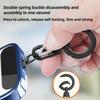 Stainless Steel Phone Lanyard Clip Patch 360° Rotatable Anti-lost Phone Case Hanging Rope Snap Detachable Ultra-thin