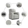 Relaxation Armchair Cloud Grey Fabric
