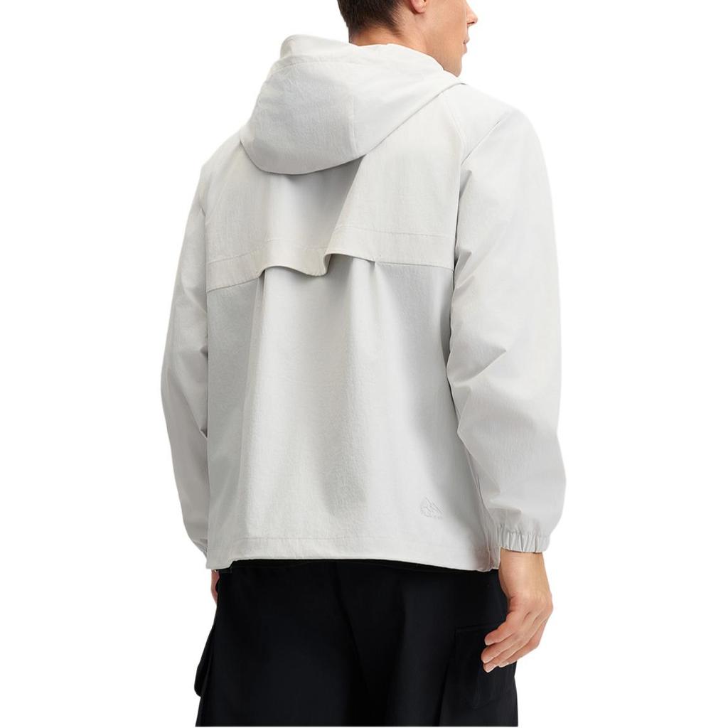 Fila Fitness Athletics Fashion Minimalist Lightweight Hooded Jacket Men Jackets Light-Blue Gray A51M521704F-GY