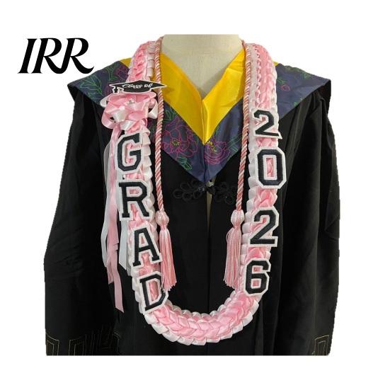 2026 Graduate Cord Graduation Leis And Honor Set Handmade 4-Braided Ribbon Lei Modern Party Necklace for Class of High School College Decor