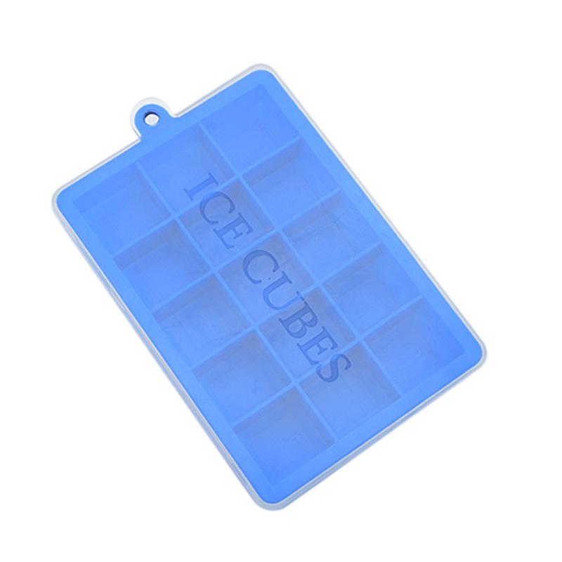 15 Grid Silicone Ice Cube with Lid Environmental Square Ice Cube DIY Ice Cube Mold
