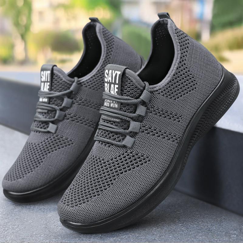 

Обувь мужская весенняя новая мужская обувь повседневная обувь с мягкой подошвой тканая дышащая непахучая спортивная обувь 44