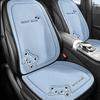 Fashion Luxury Car Seat Cushion Linen Cartoon Bear Women's Cute Anti-slip Breathable Car Seat Protect Cushion Cover Universal
