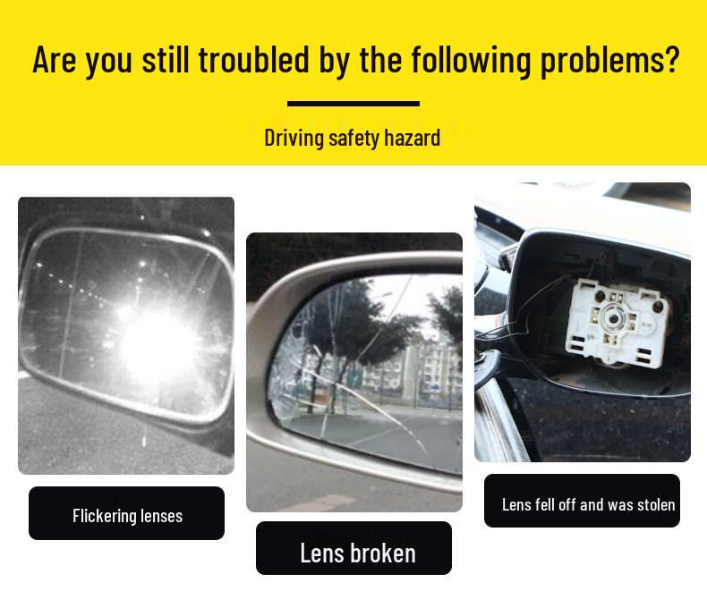 Reflective Reversing Mirror Lens for Chery Arrizo 3, 55 E88 PRO, E Fengyun A8, Oumengda