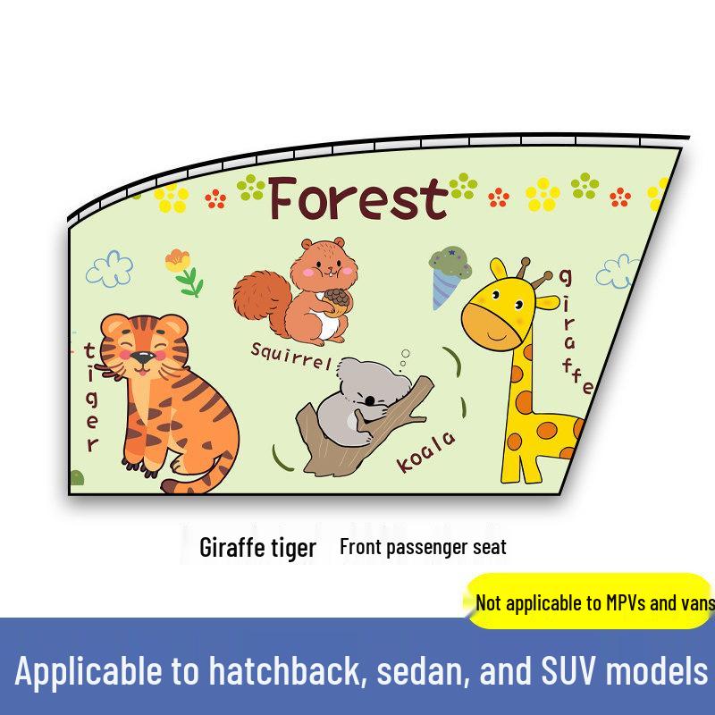 

Compact Sun Shade and Privacy Curtain for Car Windows