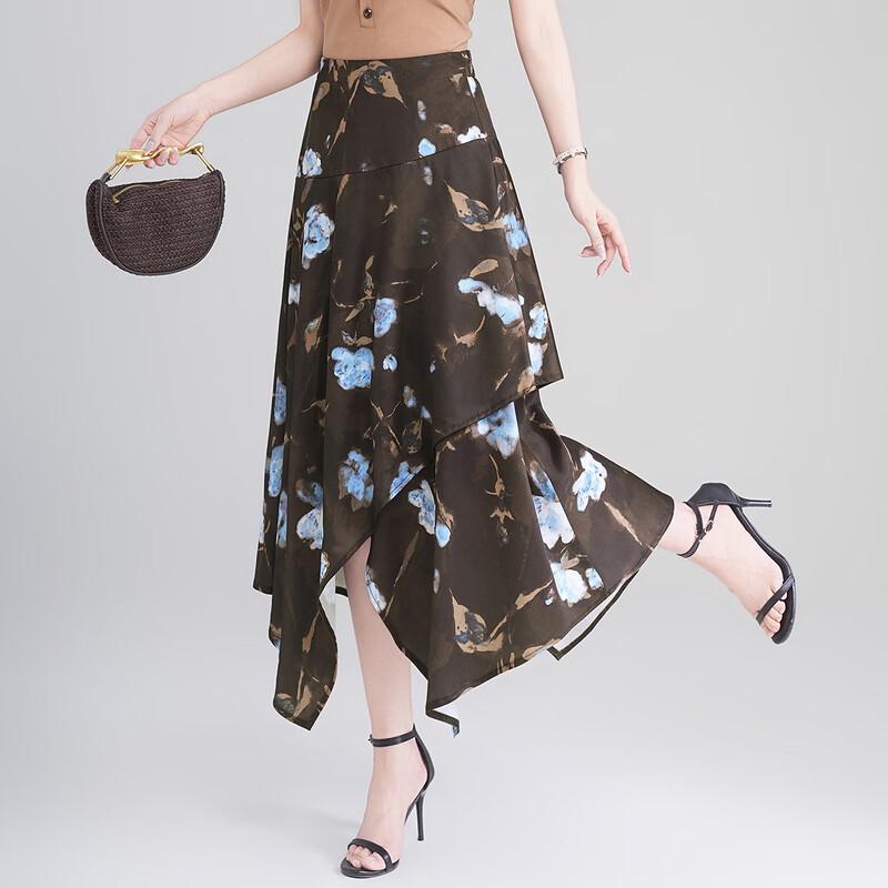 Relaxed Irregular Hem Summer Long Dress S