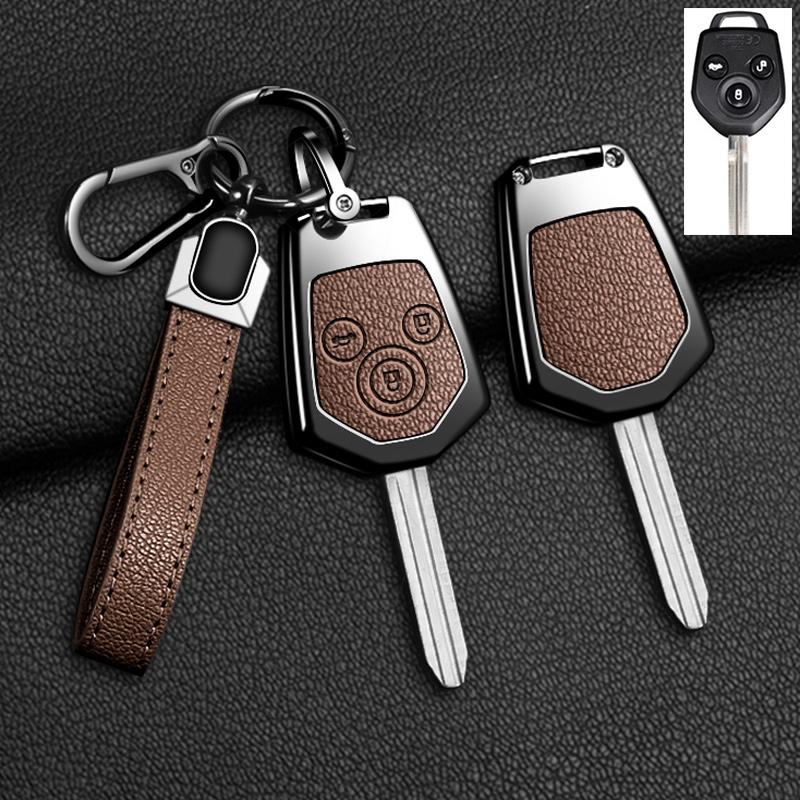 Zinc Alloy Car Key Case Cover For 2008- Subaru Crosstrek Forester Impreza Legacy Outback Tribeca Wrx Sti Crosstrek Ascent