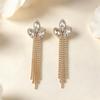 European Luxury Rhinestone Tassel Earrings - Elegant Jewelry for Women