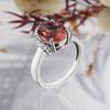 Simple design 925 Sterling silver ring synthetic color change zultanite oval 9*11 elegant fashion birthday gift for women