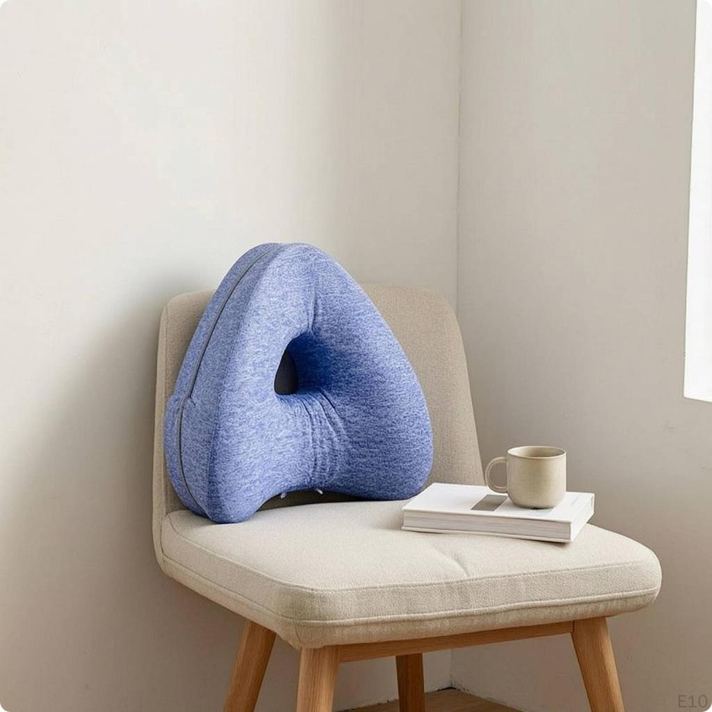 Memory Foam Leg Pillow Ergonomic HeartShaped Contoured for Side Sleepers Women, Sleeping,