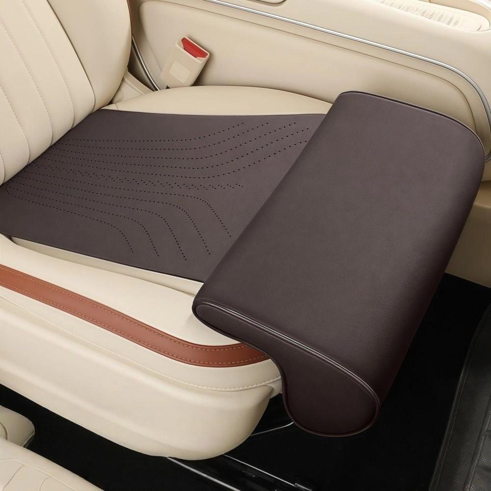 Supporto per gambe in pelle per sedile auto Universale Cuscino per sedile Estensione sedile Cuscino per gambe Per lunghi viaggi