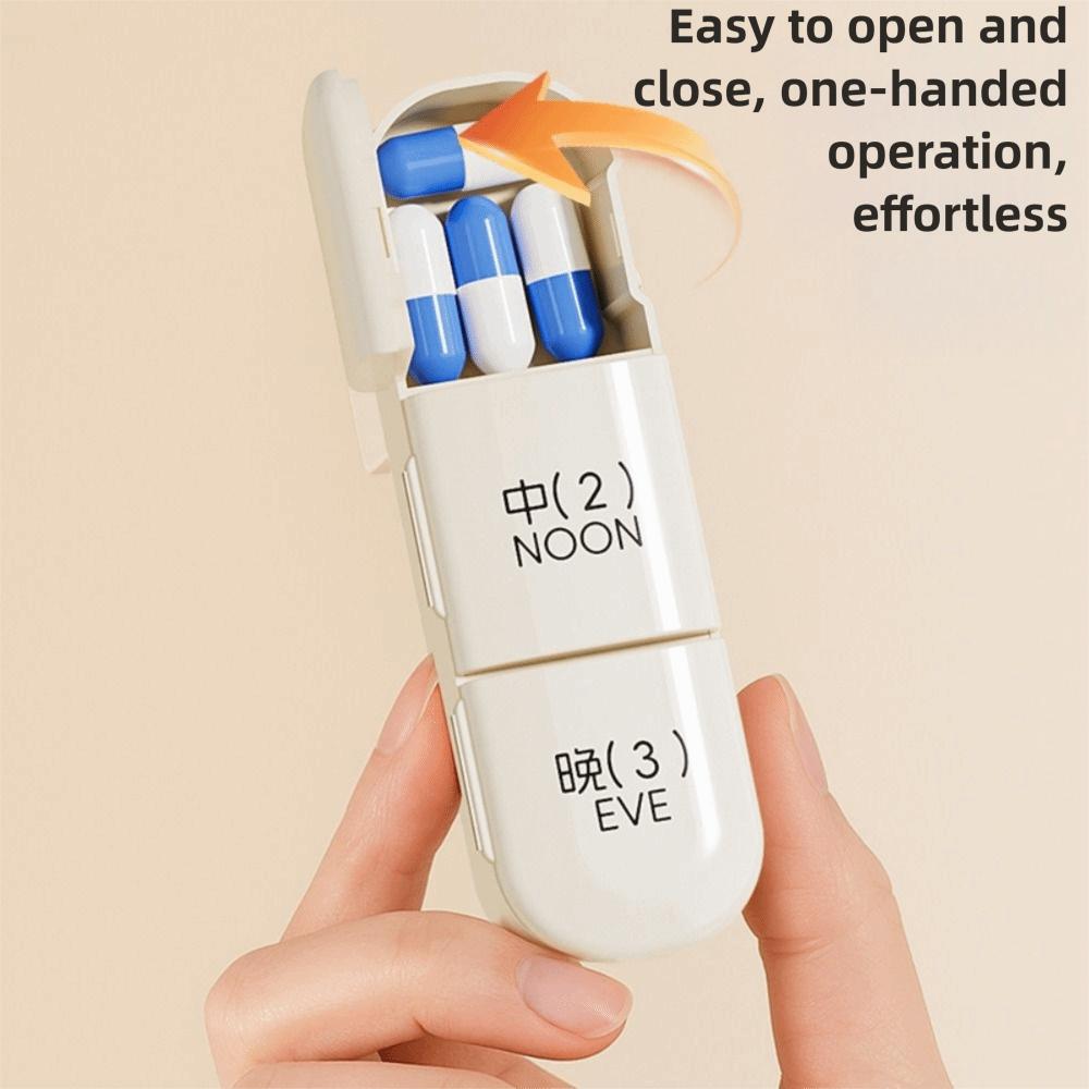 7Pcs Portable Travel Pill Organizer Box Mini Moisture Proof Medicine Pill Case Weekly and Daily Sealing Pill Container Storage