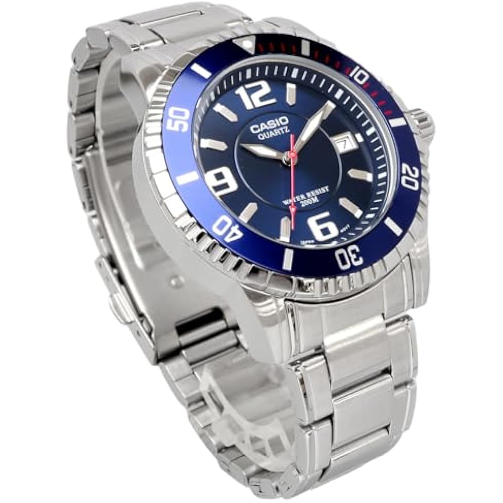 [Casio] CASIO Standard Men's Watch, Quartz, 20 ATM, Waterproof, MTD-1053D-2AV, Blue, Overseas Mod...