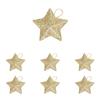 6pcs PVC Christmas Tree Star Decoration Decorative Star Hanging Pendant  Holiday