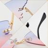Sunglasses Lady Gradual Change Butterfly Sunglasses Female Tide Personality Party Funny Cool Marine Piece Sunglasses