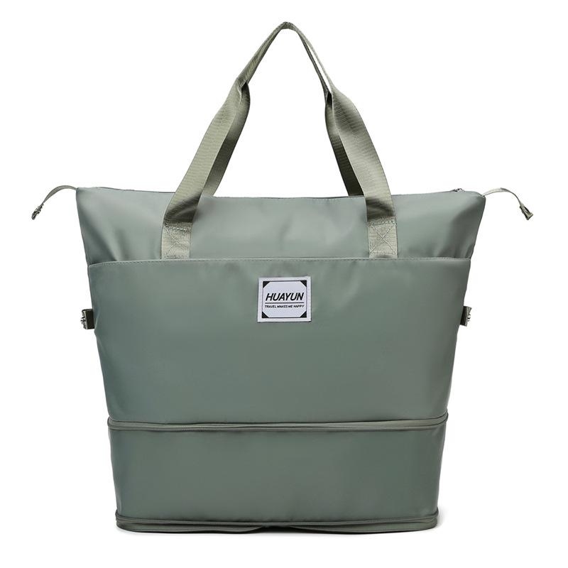 Large capacity portable sports fitness bag dry and wet separation yoga bag short business trip foldable travel bag luggage bag