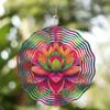 10 Inch Bohemian Metal Wind Spinner Chime for Outdoor Garden Decor Rotating Two Way Hanging Gift for Mom Christmas