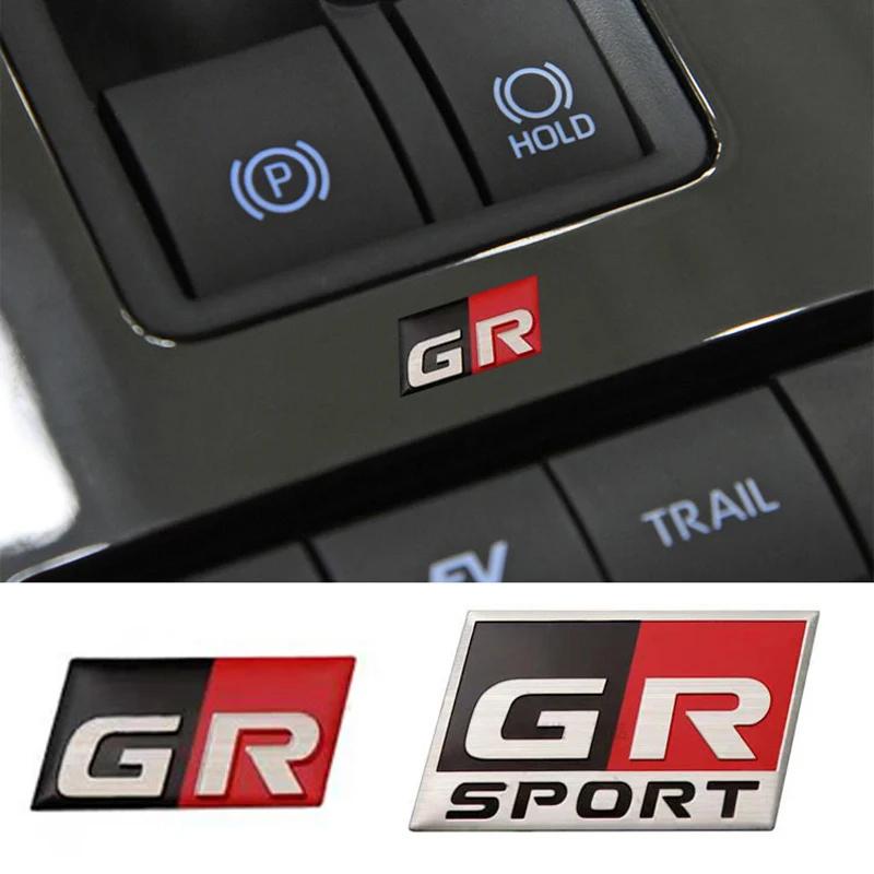 3D Metal Car Sticker Labeling Emblem Badge Decals For Sport GR Sport C-HR RAV4 Yaris Avensis Prado Prius Auto Accessories