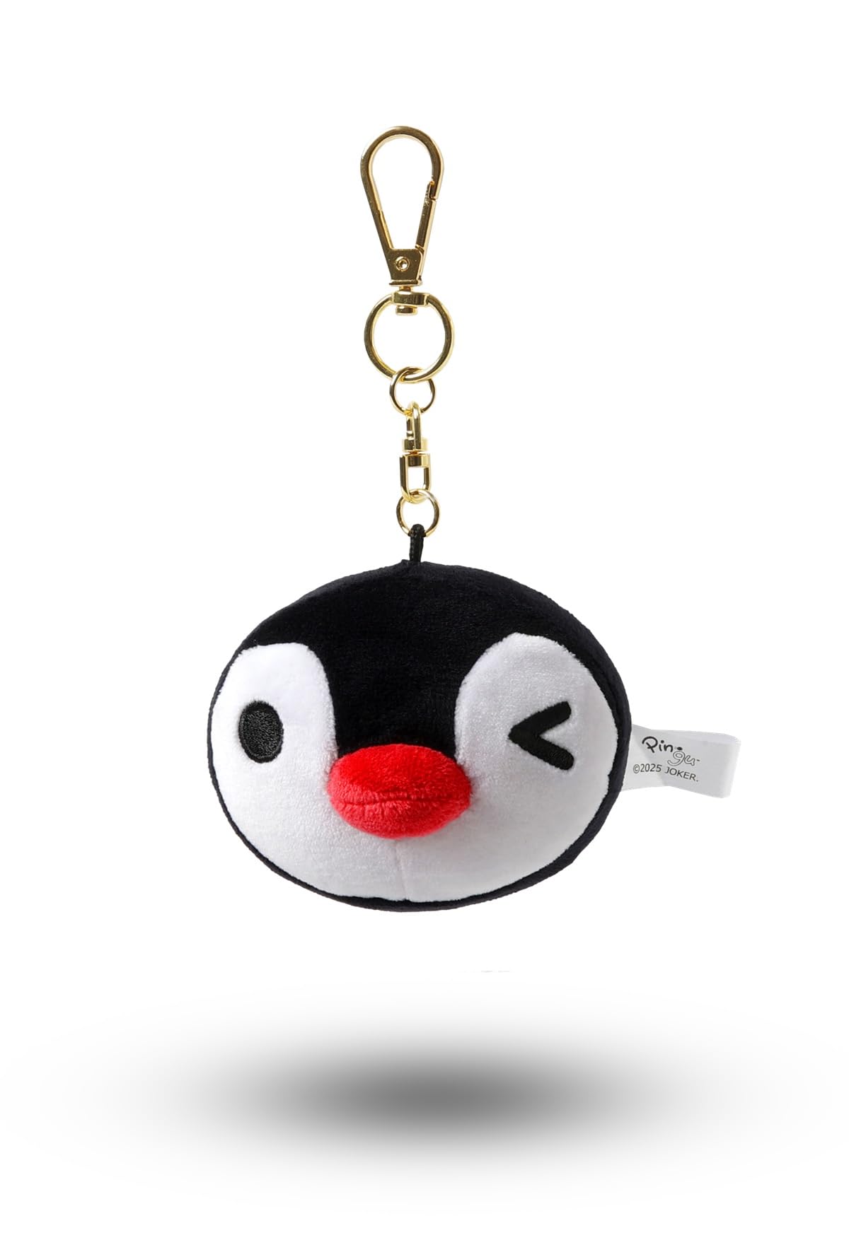 

[Many a Little] Pingu Plush Toy, Squishy Face Mascot, Key RingKeychain, Ball Chain (Wink Pingu)