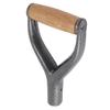 Shovel Handle Y Shaped 12.22in Inside Diameter Replacement Spade Handle with Wooden Grip for Garden Digging Raking Tool