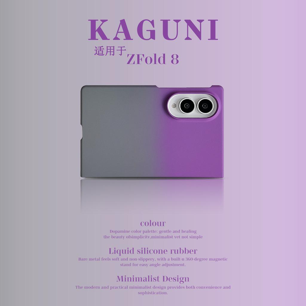 Luxury Gradient Candy Colour Slim Skin-Friendly Metal Case for Samsung Z Fold 8 Ultra 7 6 Hard PC Shockproof Flip Protect Cover