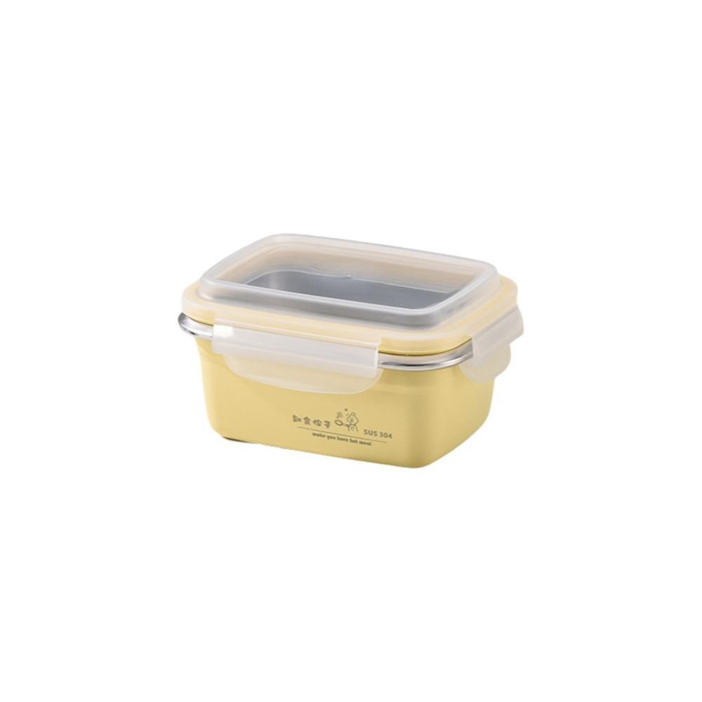 Square Stainless Steel Lunch Box Airtight Fridge Food Box Multi-Purpose Air Exhaust Crisper  Picnic