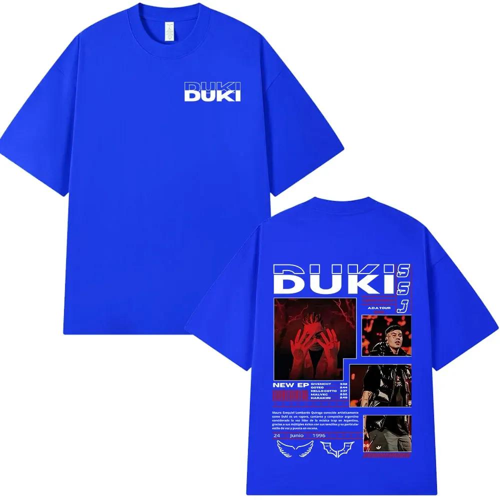 Rapper Duki ADA Tour Merch Tshirt Unisexs Women Clothing Cotton Cozy Oversized Tshirts Hip Hop Short Sleeve T Shirts Streetwear