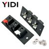 2pcs 6pcs 10pcs 2 3 4 Positions Connector Push In Jack Load Spring 4 Poles Round Square Audio Speaker Terminals Plug Socket Clip