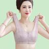 Plus-size Bra for Middle-aged and Elderly Women Comfortable Vest Style Front Opening Breathable Cotton Lining