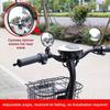 1Pc/2Pcs 360 Degree Electric Scooter Rearview Mirror Rotatable Adjustable Rear View Glass Replacement Wide Angle Convex Surface