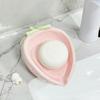 Cartoon Kreative Erdbeer Seifenschale Haushalt Toilette Waschbecken Keramik Nicht Perforiert Seifenablage Abfluss Rosa