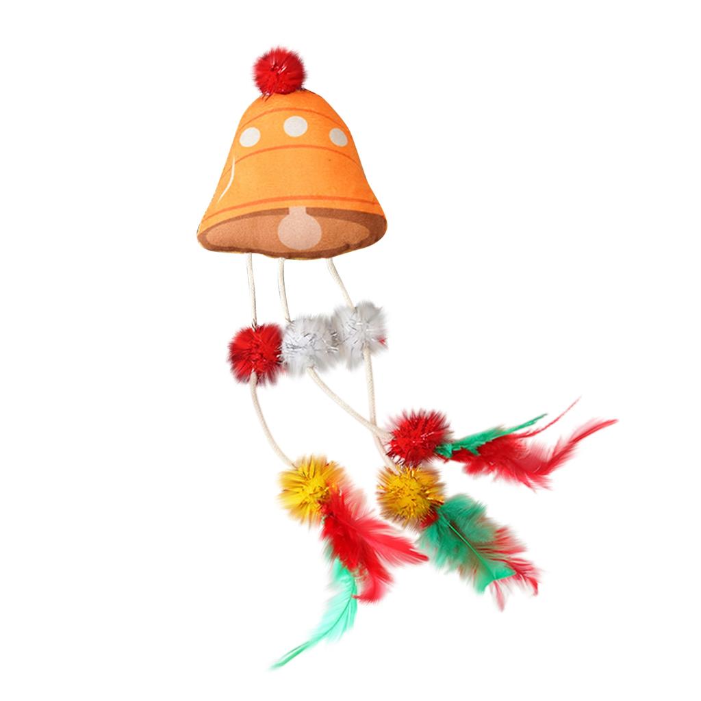 Catnip Toys For Cats Christmas Toys With Feathers, PP Cotton & Catmint Filled, Scratch & Chew Toys For Indoor Kittens & Cats